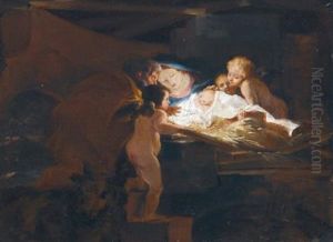 La Nativite by Pierre-Louis Cretey