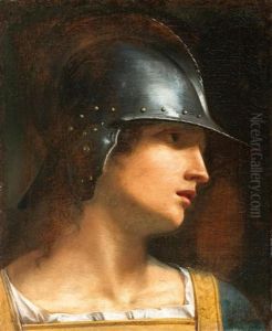Bildnis Eines Soldaten Mit Helm