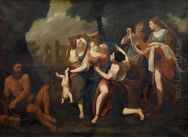 Thetis Taucht Ihren Sohn Achilles In Das Wasser Des Styx - view 1