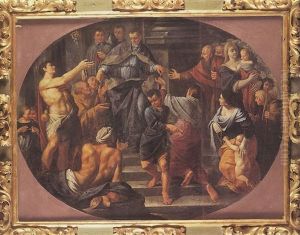 Saint Francois De Paule Distribuant L'aumone