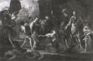 The Family Of Darius Before Alexander by Donato Creti