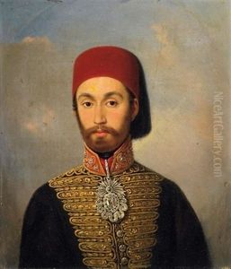 Portrat Des Jungen Sultan Abdul Medschid I (?) by Konstantin Johannes Franz Cretius