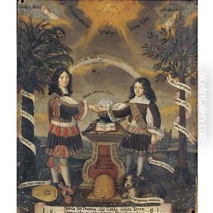 Allegorical Portrait Of The Brothers Phillip Albert And Wilhelm Heinrich Von Limpurg