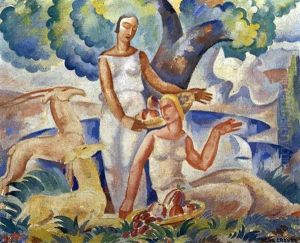 Femmes Dans Un Jardin Femmes Dans Un Jardin