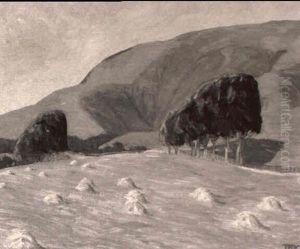 Landscape After The Harvest, Big Sur by Theodore Morrow Criley