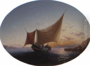 Gozo Fishing Boats At Sunset by Nicola F. Criscimanno