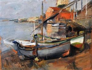 Barche Al Granatello by Luigi Crisconio