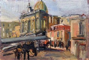 Napoli Piazza Del Carmine by Luigi Crisconio