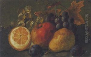 Stillleben Mit Obst Und Zitrone Stillleben Mit Obst Und Zitrone