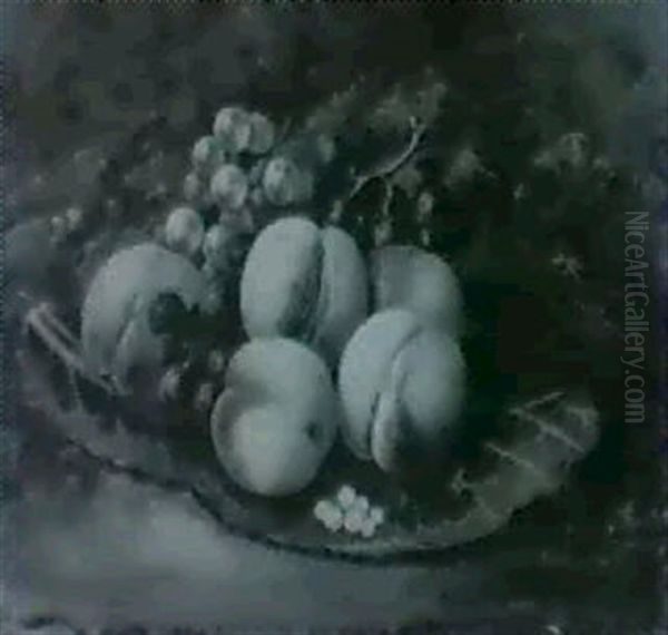A Still Life Of Peaches And Grapes - view 1