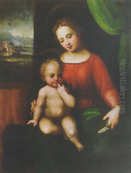 Madonna And Child With Saint John The Baptist In A Landscape - view 1