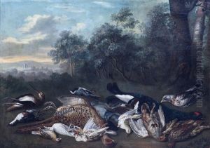 Natures Mortes Aux Trophees De Chasse (2 Works) by Angelo Maria (Crivellone) Crivelli