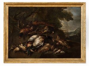 Hunting Still Life by Angelo Maria (Crivellone) Crivelli