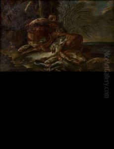 Nature Morte Aux Poissons by Angelo Maria (Crivellone) Crivelli
