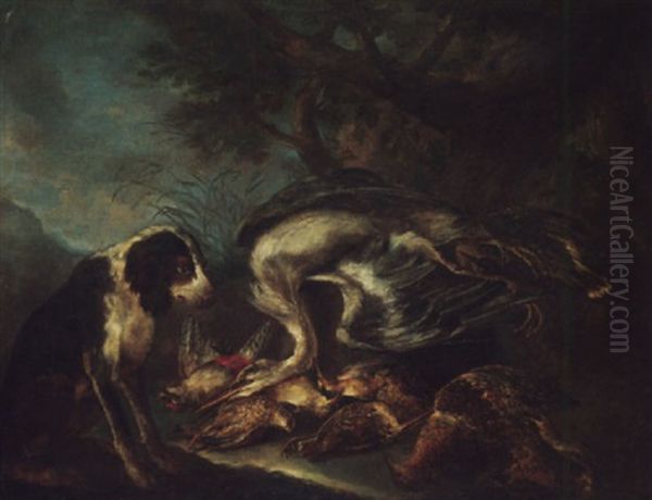 A Hound Guarding A Still Life Of Game - view 1