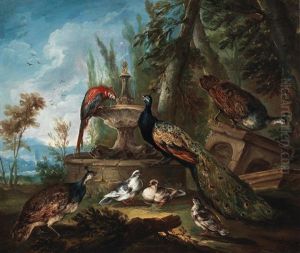 Peacocks by Giovanni (Crivellino) Crivelli