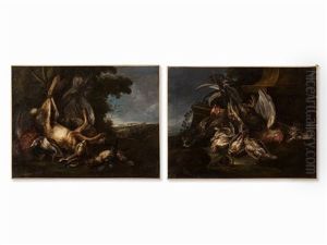 Hunting Still Lifes by Giovanni (Crivellino) Crivelli