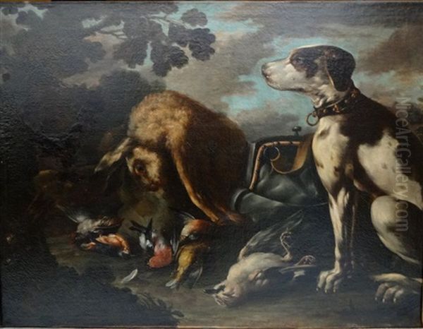 Chien Surveillant Un Gibier (pair) - view 1