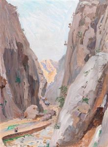 View Of The Mountains Near Zadar, Velika Paklenica 1911 by Menci Clemens Crncic