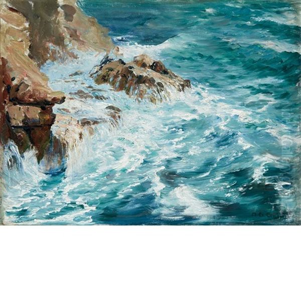 Rocks And Sea, Krkn, Croatia - view 1