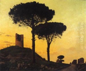Roma, La Via Appia, 1941 by Bruno Croatto