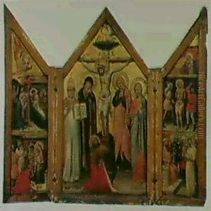 Triptyque De Devotion A Voletsfermants by Simone (di Filippo) dei Crocifissi