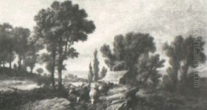 Farm Scene by John Denison Crocker