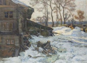 Winterlandschaft Bei Munchen by Paul Eduard Crodel