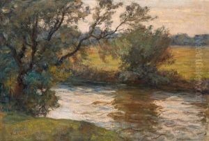 Sommerabend Am Flus by Paul Eduard Crodel