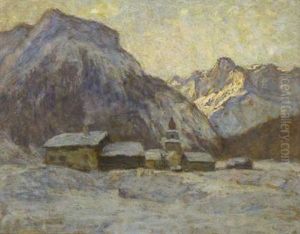 Gebirgsdorf Im Winter by Paul Eduard Crodel