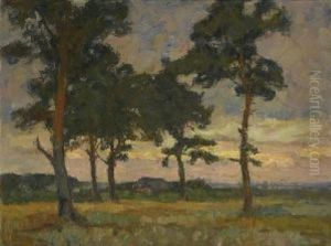 Fluss Am Abend by Paul Eduard Crodel