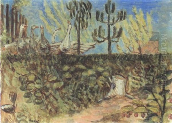 Ganse In Landschaft - view 1