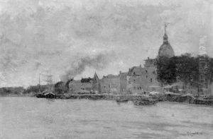 Stadt Am Fluss by Paul Eduard Crodel