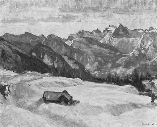Verschneite Gebirgslandschaft - view 1