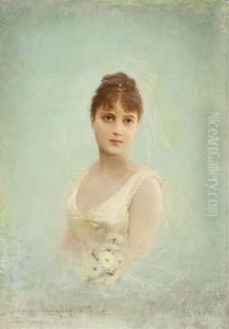 A Portrait Of A Girl In White Dress