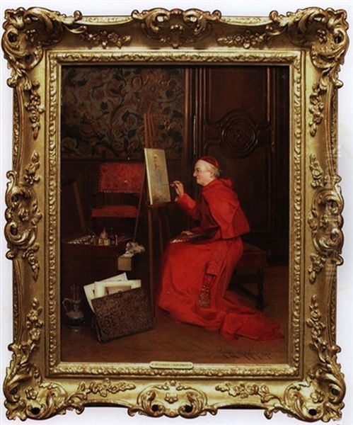 Cardinal Painting - view 1