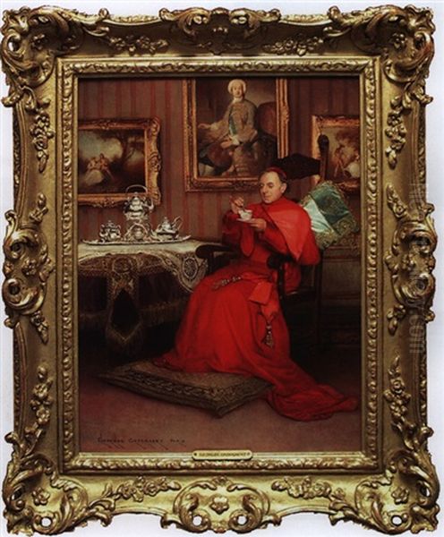 Cardinal Taking Tea - view 1