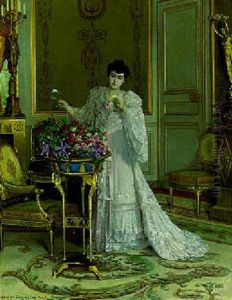 The Flower Arrangement by Georges Croegaert