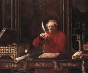 Sharpening The Pen by Georges Croegaert