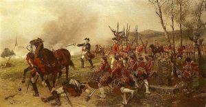 George Ii At The Battle Of Dettington. 'george Dismounted, Drew His Sword, And Put Himself At The Head...'