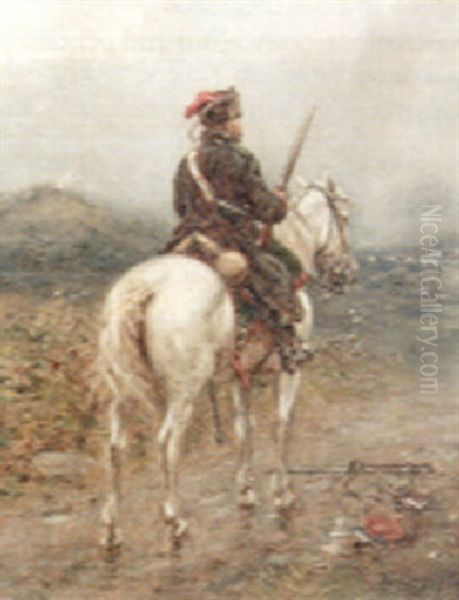 Mounted Cavalryman - view 1