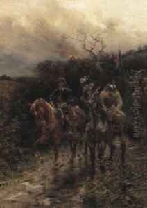 The Returning Cavaliers by Ernest Crofts