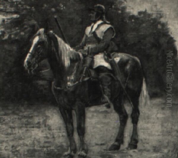 Soldier On A Horse - view 1