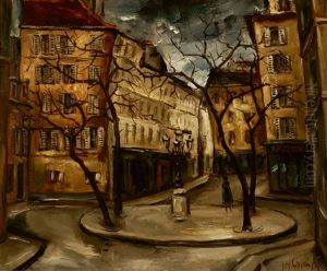 Place Furstemberg In Paris by Jos Croin