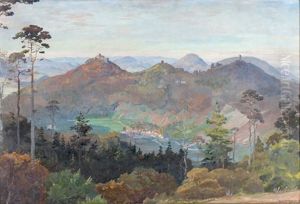Blick Auf Annweiler Am Trifels by August Croissant
