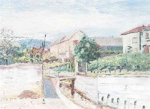 Partie In Edenkoben In Der Pfalz by August Croissant