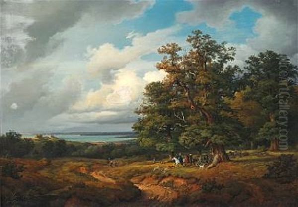 Landscape With A Hunting Party - view 1