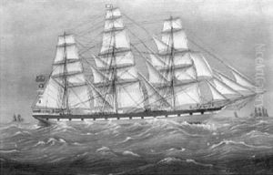 The Ss "bencleuch" In Full Sail by Alexander (Capt.) Cromarty