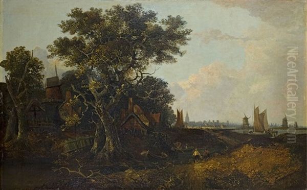 Hollandische Kustenlandschaft Mit Gehoft - view 1