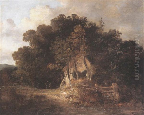 Wooded Landscape With Cottage, Near Norwich - view 1